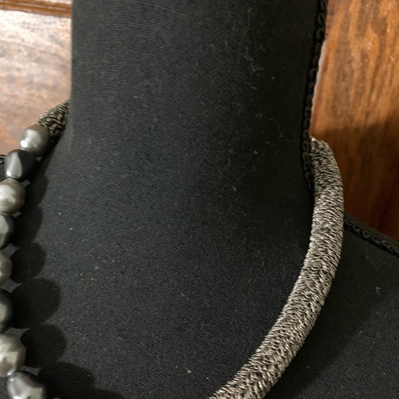 Silver Bead necklace. Approx 9” long. Has an extender can be longer. - Picture 2 of 3